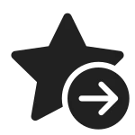 Star Arrow Right SVG Icon
